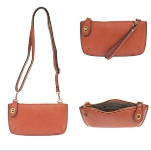 New Joy Susan Orange Crossbody Wristlet Clutch Belt bag NWT Purse Handbag